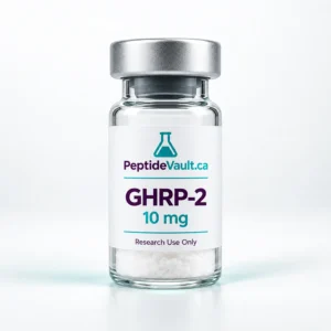PeptideVault.ca GHRP-2 10 mg research vial
